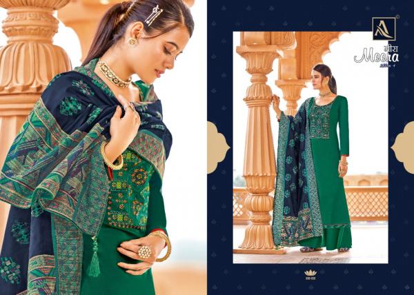 Alok Meera 4 Designer Cotton Festive Dress Materials